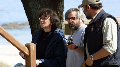 Patricia Ferreira, durante el rodaje en Galicia de Para que no me olvides.