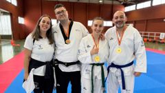 Mu�iz, Rodr�guez, Treus y Fern�ndez, en el campeonato.