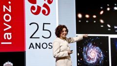 Begoa Vila, recientemente en el acto de celebracin de los 25 aos de la edicin digital de La Voz.