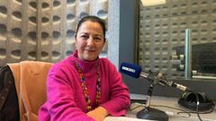Mar�a Barral, en los estudios de Radio Voz, en donde intervino este jueves.