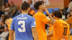 Pitero celebra un gol contra el Avanza Ja�n en el Vista Alegre.