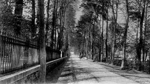 La antigua carretera del Probadero, en Trubia