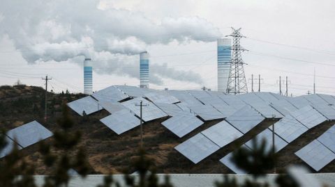 Imagen de archivo de una instalaci�n fotovoltaica en China
