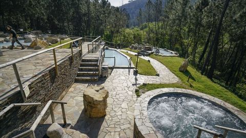 Instalaciones de las Termas Prexigueiro, en Ribadavia.