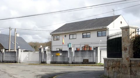 El cuartel de la Guardia Civil de Sarria.