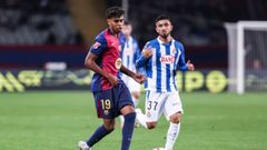 Lamine Yamal.Lamine Yamal con el Barcelona frente al Espanyol