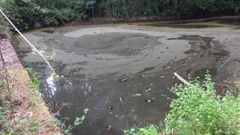 Estado de la presa de Vent�n, el 14 de agosto, cuando empez� a notarse la falta de presi�n del agua, seg�n Somos Candidatura Veci�al