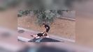 Captura del vdeo difundido en redes sociales, clave para la detencin del ladrn.
