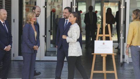 La reina Letizia inaugura el curso de Formacin Profesional en Centro Integrado de Formacin Profesional de Cominicacin, Imagen y Sonido de Langreo.