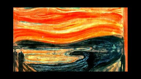 Fragmento de �El grito� (1893), �leo original de Edvard Munch. Galer�a Nacional de Noruega (Oslo)