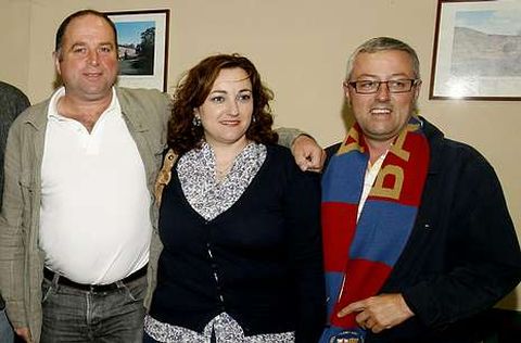 Jos� Antonio Mi�ones, Montserrat V�zquez y Jos� Manuel Rodr�guez Blanco, en mayo del 2011.