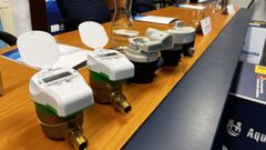 Contadores de agua instalados por la Diputaci�n de Ourense.