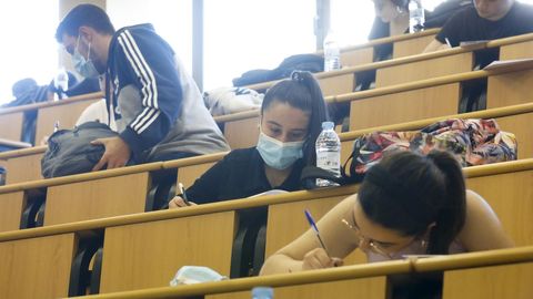 Pruebas de selectividad en el Campus de Lugo el pasado mes de julio