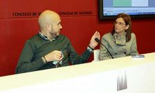 Anxo Queiruga y Teresa Guti�rrez presentaron ayer el programa de intervenciones. 