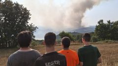 El incendio en Taboada, el m&aacute;s reciente. Un momento del fuego forestal registrado el pasado 12 de agosto en el municipio de Taboada, que afect&oacute; a unas 55 hect&aacute;reas,