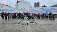El nuevo mural se encuentra en la Praza do Concello.