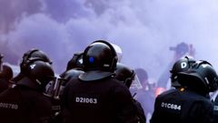 Manifestaci�n convocada por Desokupa en la plaza Bonanova de Barcelona