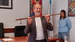 Germn Garca-vila con el bastn de mando.