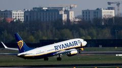 Imagen de archivo de un avi�n de Ryanair