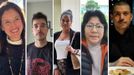 De izquierda a derecha: Claudia (Venezuela), scar (Colombia), Melisa (Cuba), Yudit (Per) y Vincenzo (Italia)