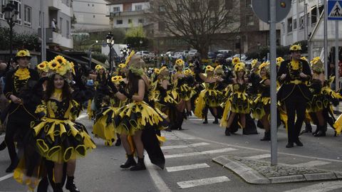 Desfile de entroido de Barbad�s por las calles de A Valenz�