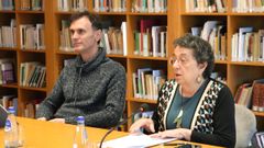 El f�sico Jorge Mira�y�Rosario �lvarez,�presidenta do CCG, durante la presentaci�n del informe