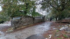 La aldea de Gonce, en el municipio lucense de Friol, donde viven los afectados.