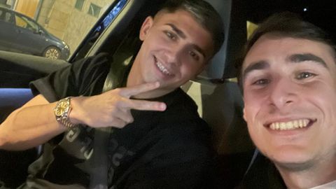 Yeremay, recientemente, junto a su amigo Alejandro Lorenzo.