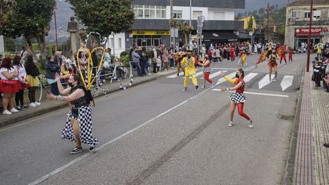 Cortegada despidi el entroido en la provincia.Ms de trescientas personas participaron en el desfile