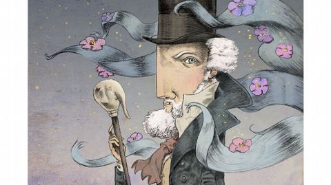 Portada para el libro �Jules Verne e a vida secreta das mulleres planta� (Xerais, 2016)