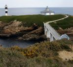 El faro de Illa Pancha, en el municipio ribadense. 