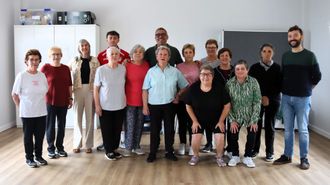 Visita institucional al grupo de Aldemunde, este pasado lunes 