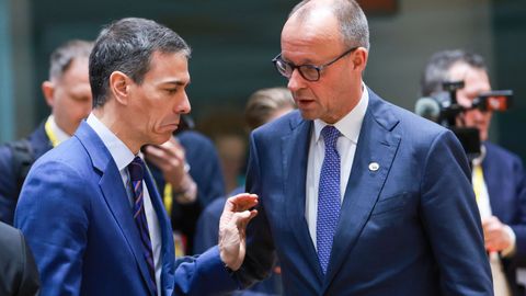 Pedro S�nchez con Merz