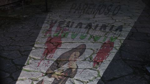 Imagen creada por Kiko da Silva para proyectarla como accin de protesta en algunas de las sedes de la Bienal