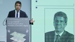 El presidente de la Generalitat Valenciana, Carlos Mazn, el jueves en la apertura del Congreso de Cooperativas Agroalimentarias de la Comunidad Valenciana.
