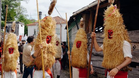 Vibomask reactivó el entroido.Cuarenta y siete grupos de España y Portugal participaron en el desfile de la mascarada ibérica en Viana do Bolo y Vilariño de Conso