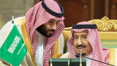 El pr�ncipe heredero, junto al rey Salman