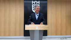 El portavoz municipal del PP de Pontevedra, Rafa Dom�nguez, este martes en el Concello
