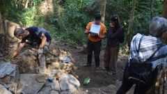 Excavación en Santo Estevo do Ermo