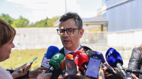 F�lix Bola�os en un acto por la recuperaci�n de im�genes de la II Rep�blica celebrado este mi�rcoles en Madrid.