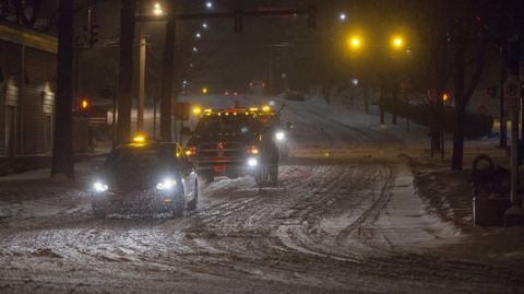 Solo pod�an circular los veh�culos de emergencia