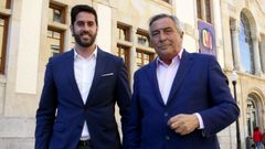 �lvaro Mu�iz, junto a Rub�n Hidalgo