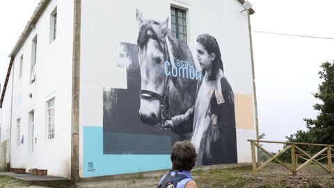 Uno de los murales pintados en la ltima edicin del Delas Fest, en Ames.