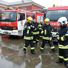 Los bomberos tendr�n pronto un nuevo cami�n escalera. 