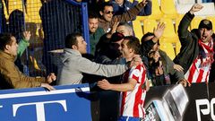Rub�n Dur�n celebra su gol en Alcorc�n