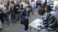 Candidatos accedendo �s probas selectivas do pasado ver�n en Santiago