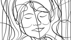 Debuxo do artista Juanlu Nacha para colorear, dentro dos actos do Concello de San Sadurni�o polo D�a de Rosal�a