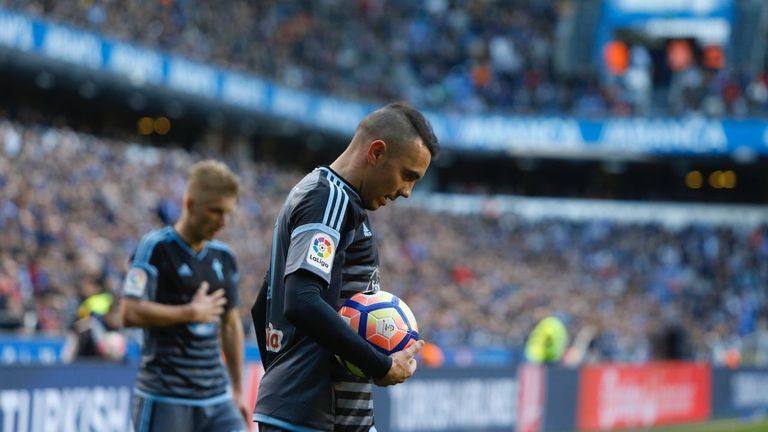 Iago Aspas, en el triunfo de Riazor que inaugur la ltima serie de tres triunfos del Celta fuera de casa en Primera.