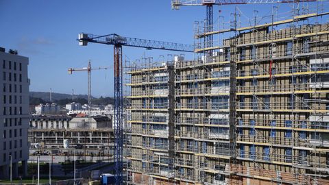 El pol�gono de Xux�n, en la imagen, acapara la inversi�n en vivienda p�blica de la Xunta en el 2026 para A Coru�a.