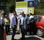 Gonzalo Pita y Rafael Louz�n, ayer, en Sanxenxo. 